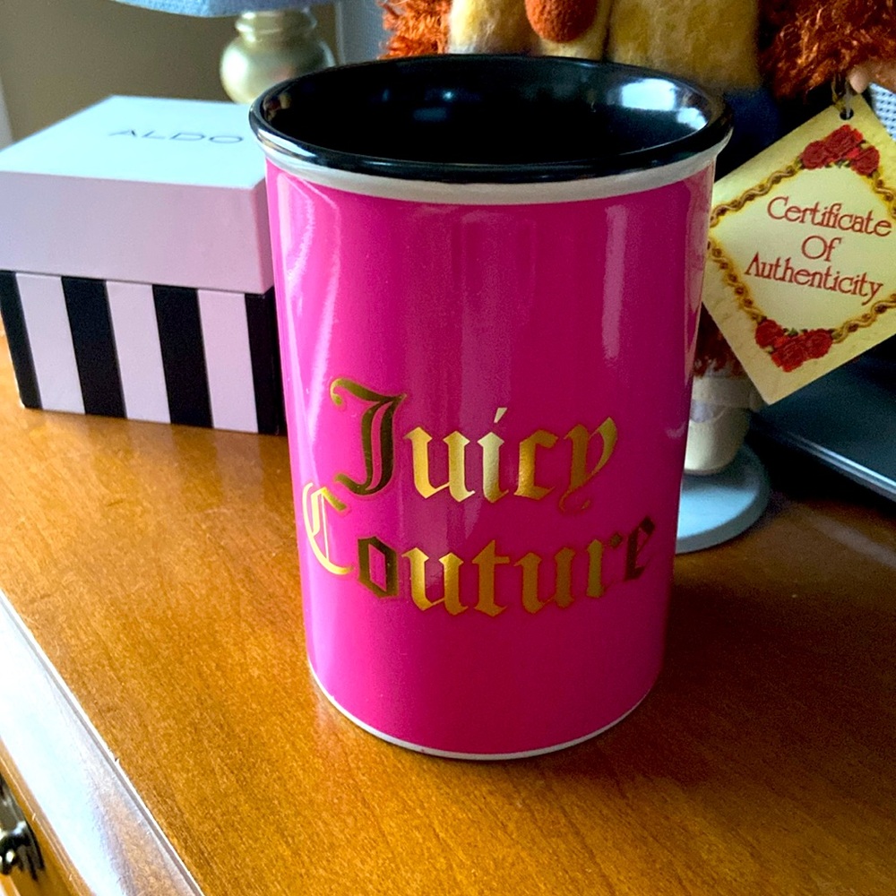 Juicy Couture makeup brush holder
